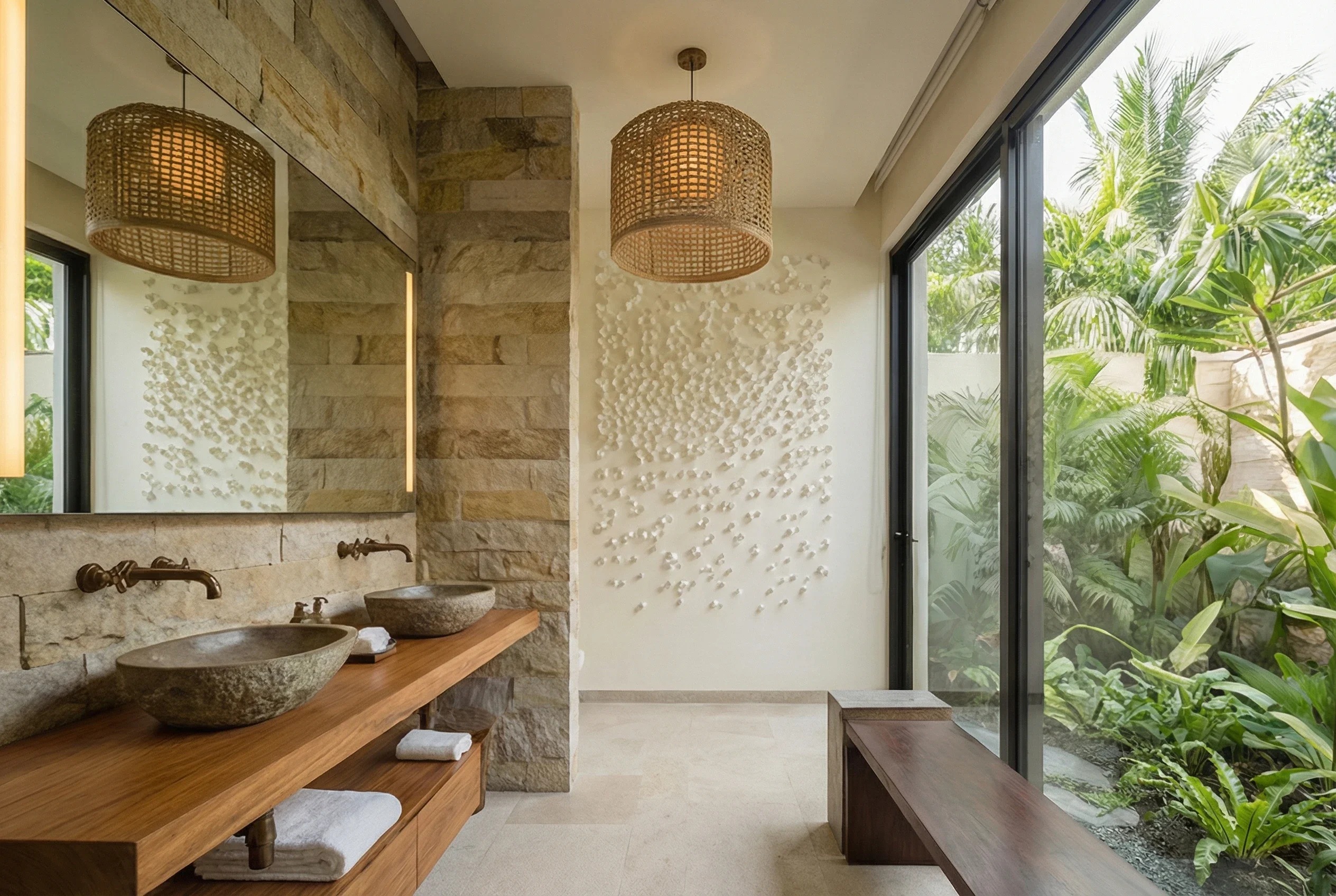 Elegant bathroom fixtures