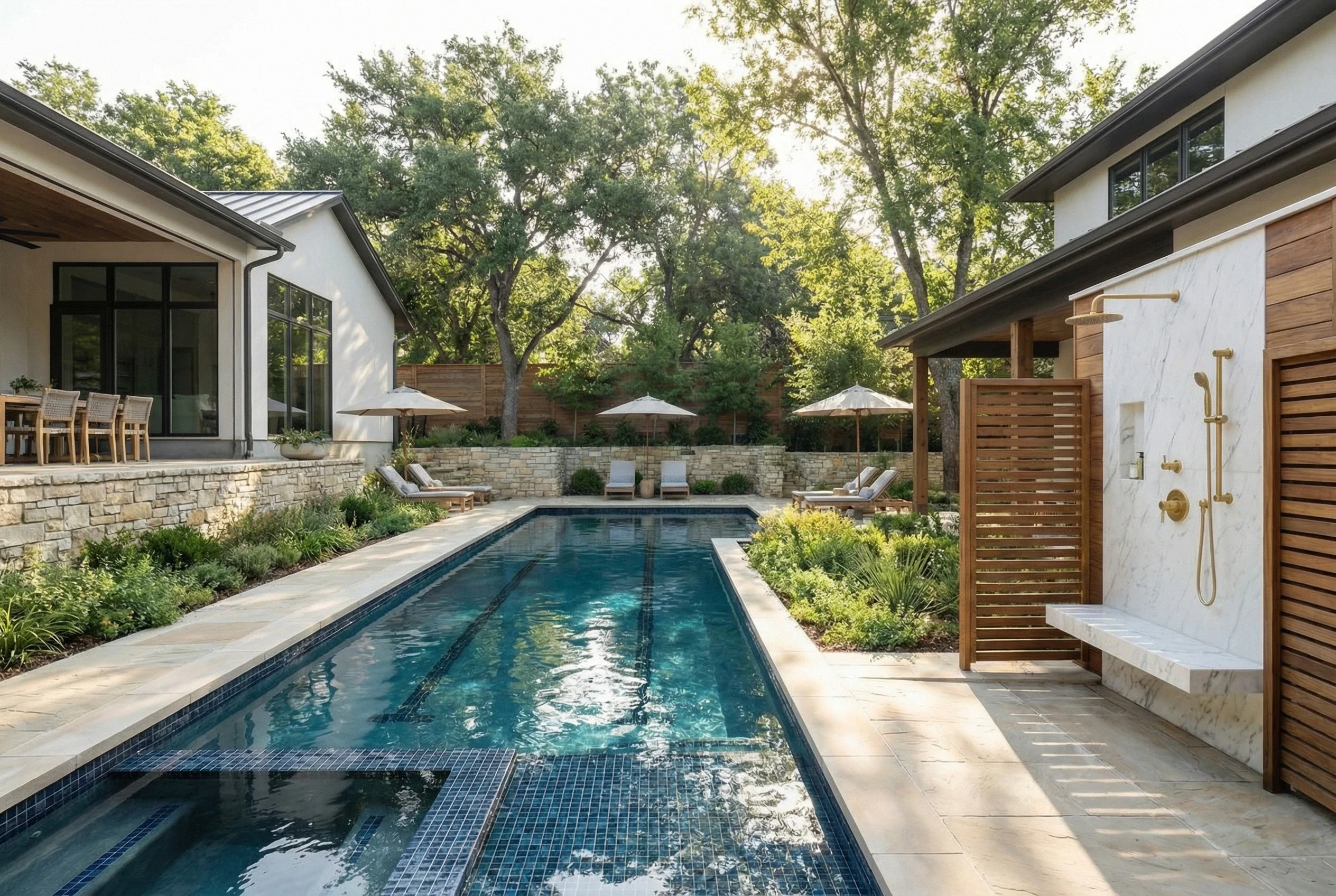 Residential house with pool